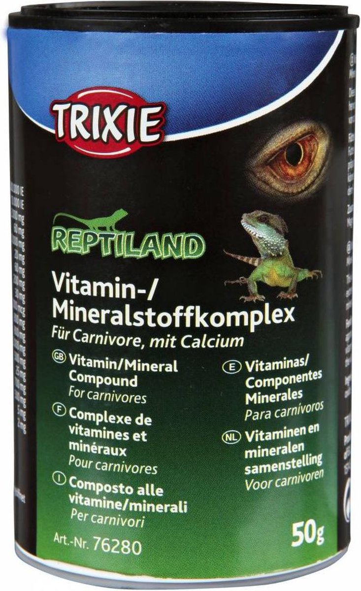 Trixie Vitaminen Mineralenpoeder D3 Met Calcium Voor Carnivoor 50 GR