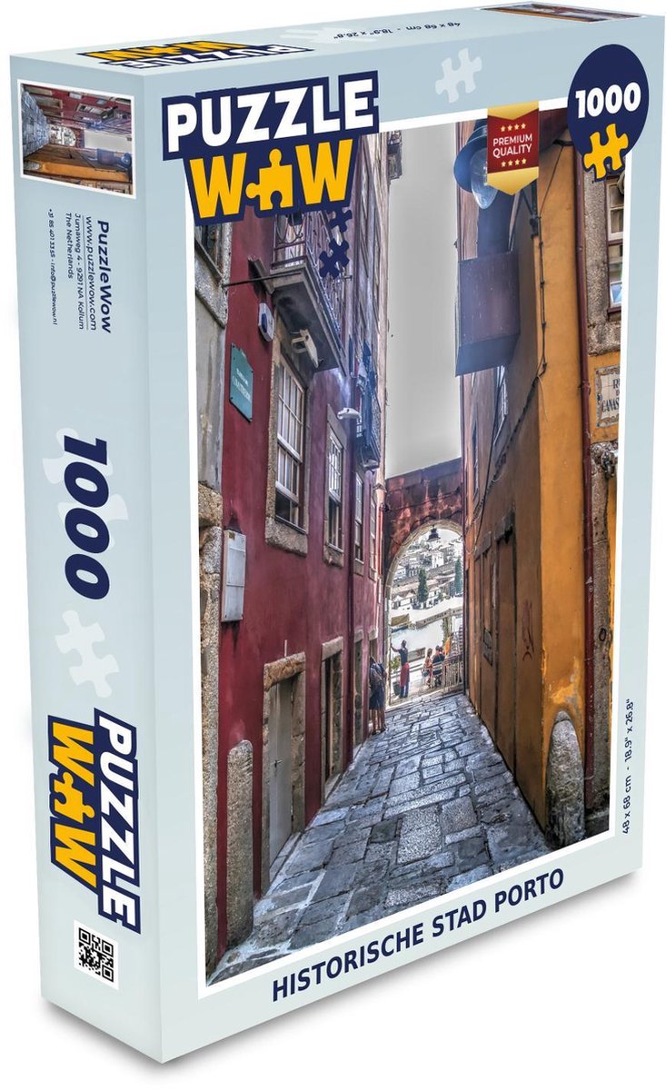Puzzel 1000 stukjes volwassenen Porto 1000 stukjes - Historische stad Porto  - PuzzleWow heeft +100000 puzzels