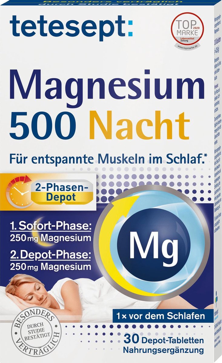tetesept Magnesium tabletten nacht (30 stuks)