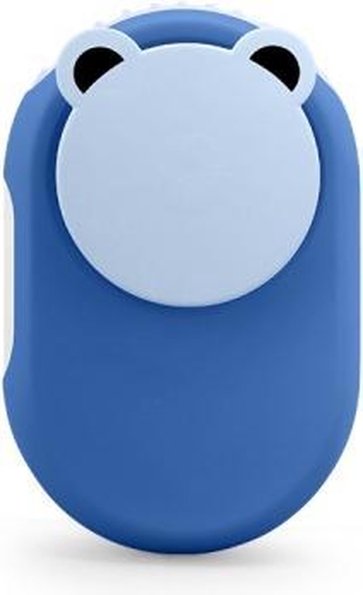 Q59 Mini Lazy Hanging Neck Fan Leafless Mute USB Portable Air Cooler (blauw)
