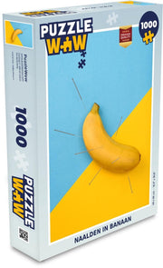 Puzzel 1000 stukjes volwassenen Abstract Verdelen 1000 stukjes - Naalden in banaan  - PuzzleWow heeft +100000 puzzels