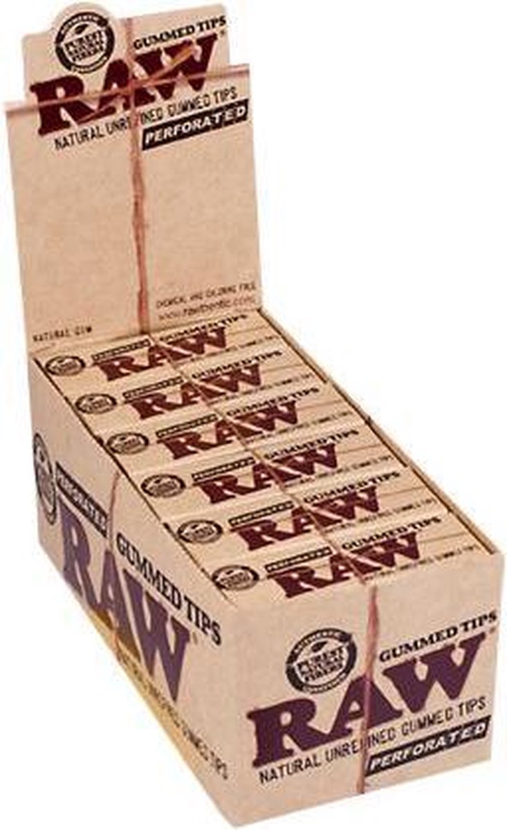 Raw gummed tips