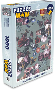 Puzzel - Puzzel 1000 stukjes volwassenen - Bloemen - Rozen - Lente - Legpuzzel