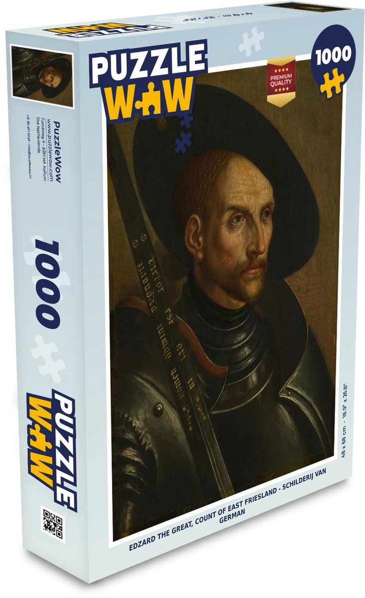 Puzzel 1000 stukjes volwassenen German 1000 stukjes - Edzard the great count of East Friesland - Schilderij van German puzzel 1000 stukjes  - PuzzleWow heeft +100000 puzzels