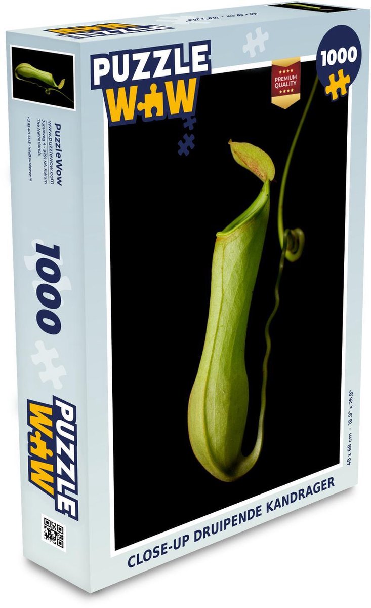 Puzzel 1000 stukjes volwassenen Vleesetende Planten 1000 stukjes - Close-up Druipende kandrager puzzel 1000 stukjes  - PuzzleWow heeft +100000 puzzels