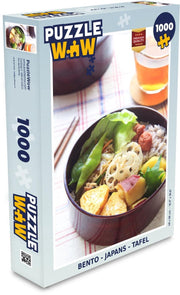 Puzzel - Puzzel 1000 stukjes volwassenen - Bento - Japans - Tafel - Legpuzzel