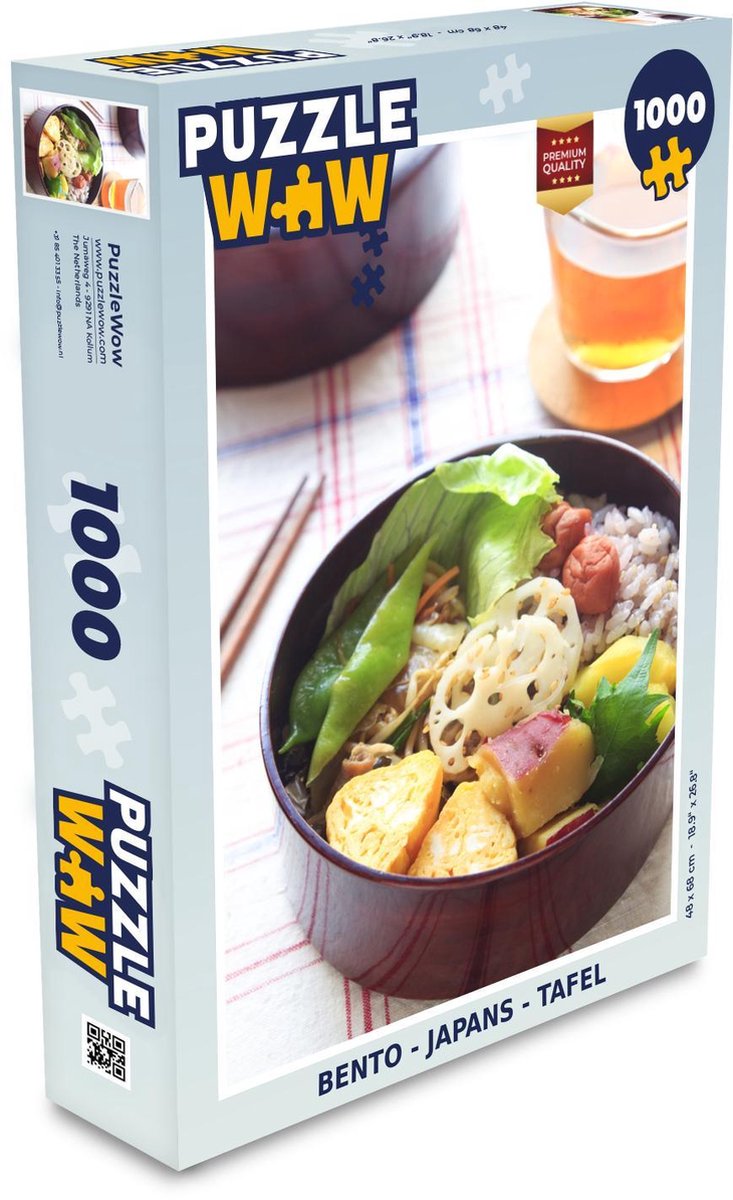 Puzzel - Puzzel 1000 stukjes volwassenen - Bento - Japans - Tafel - Legpuzzel