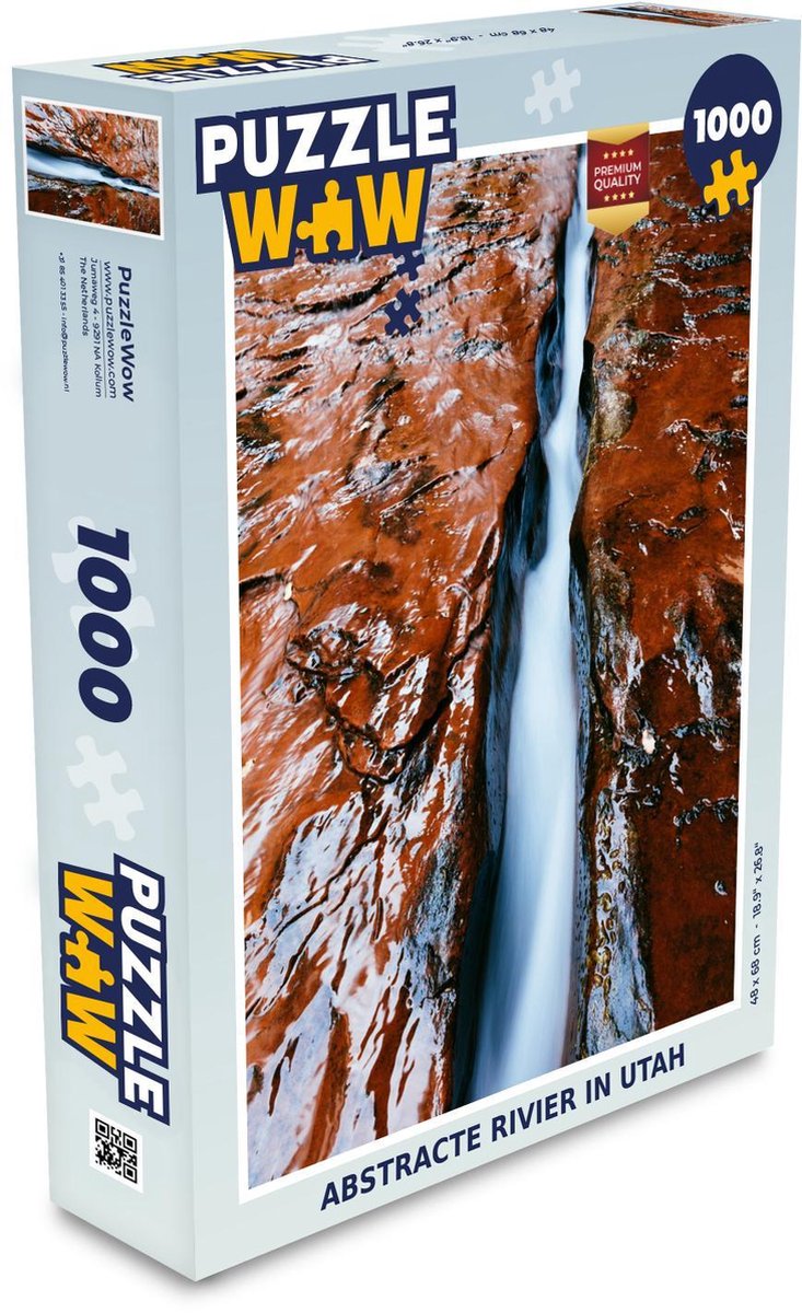 Puzzel 1000 stukjes volwassenen Abstracte Natuur 1000 stukjes - Abstracte rivier in Utah  - PuzzleWow heeft +100000 puzzels