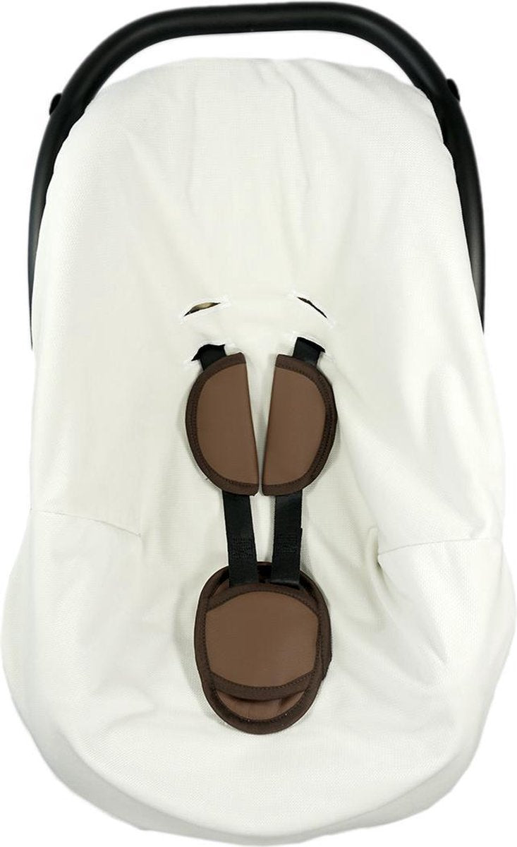 Nagui - Hoes voor Autostoel / Maxi-cosi - Sweet White