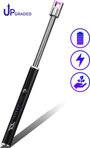 Superlit Plasma Aansteker - Lange Aansteker voor  Kaarsen of BBQ – Elektrische Lighter – The Flex (Black)