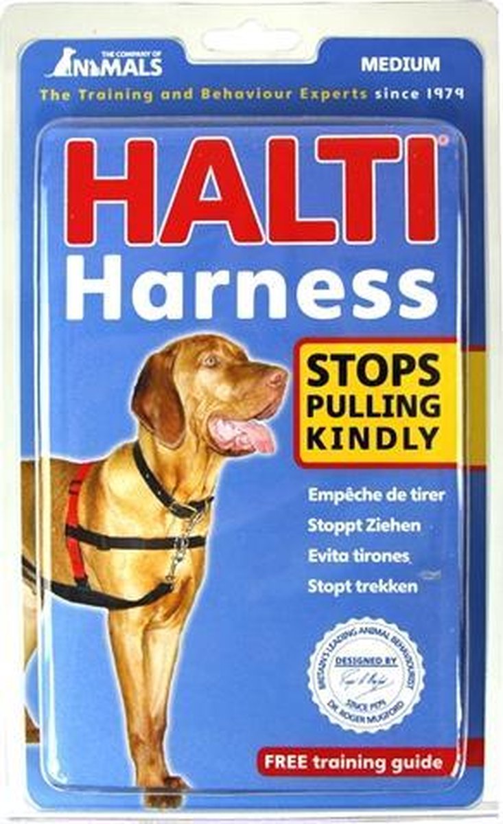 Halti harness zwart - medium - 1 stuks