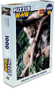 Puzzel 1000 stukjes volwassenen Galago 1000 stukjes - Galago tussen de takken puzzel 1000 stukjes  - PuzzleWow heeft +100000 puzzels
