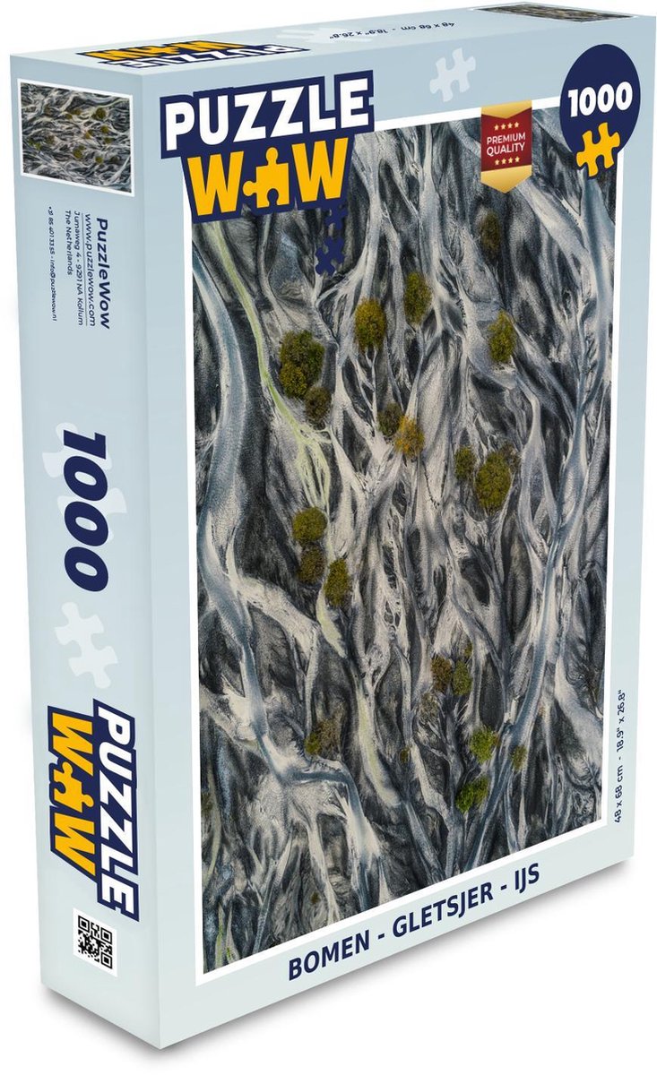 Puzzel - Puzzel 1000 stukjes volwassenen - Bomen - Gletsjer - IJs - Legpuzzel