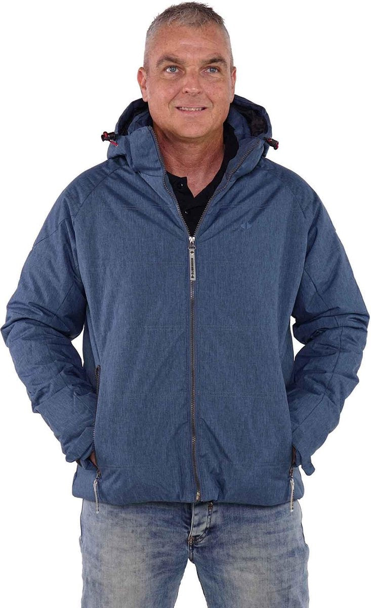 BJØRNSON Winterjas Heren Denim Blauw - Maat L - VERNER