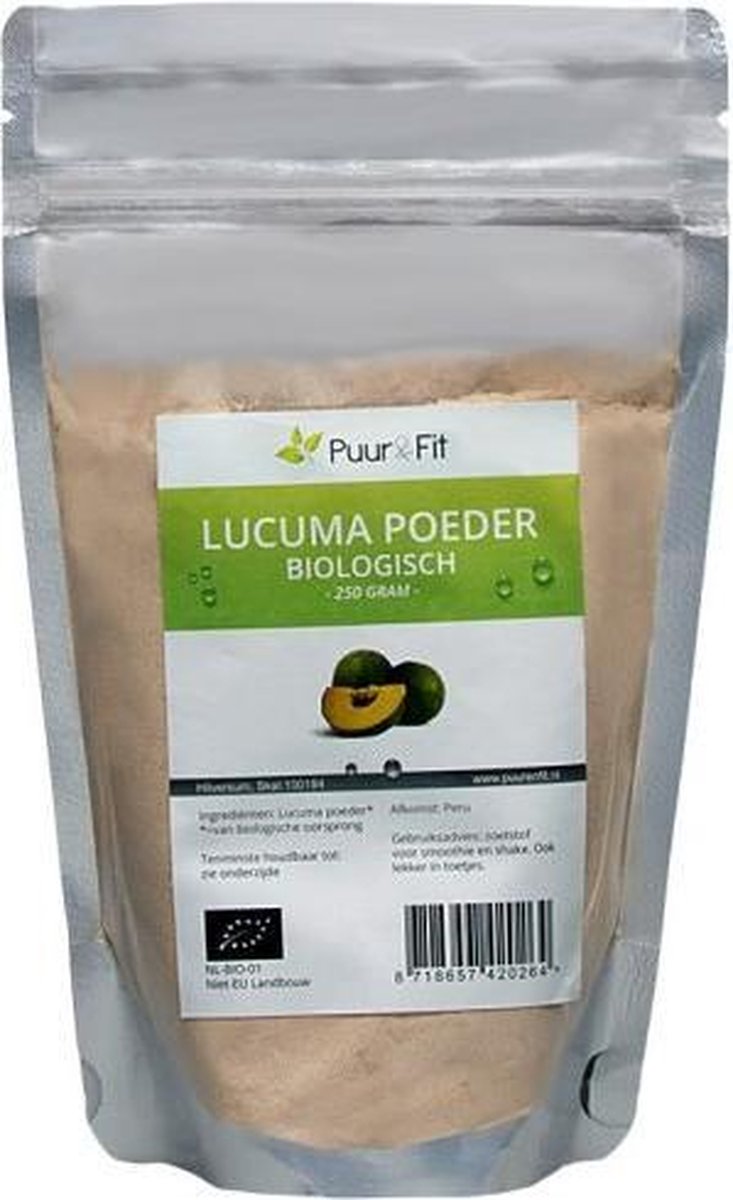 Puur&Fit Lucuma Poeder Biologisch - 250 gram