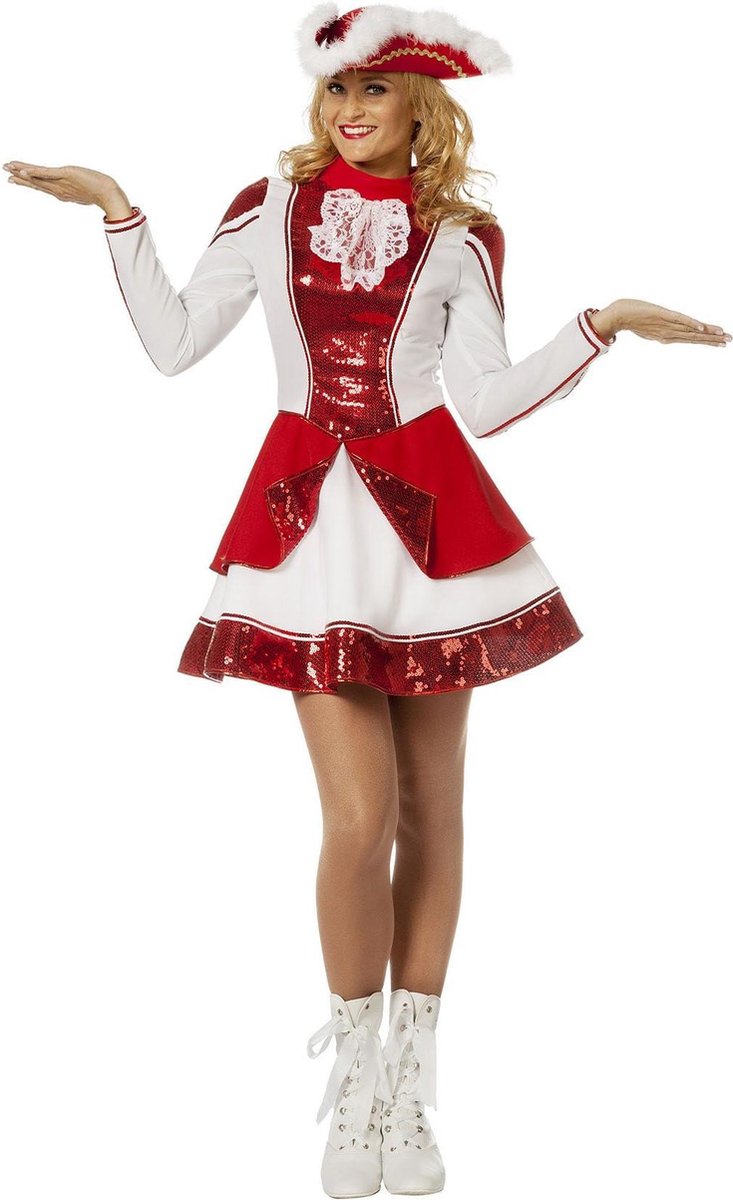 Dansmarieke Rosa rood/wit voor dame
