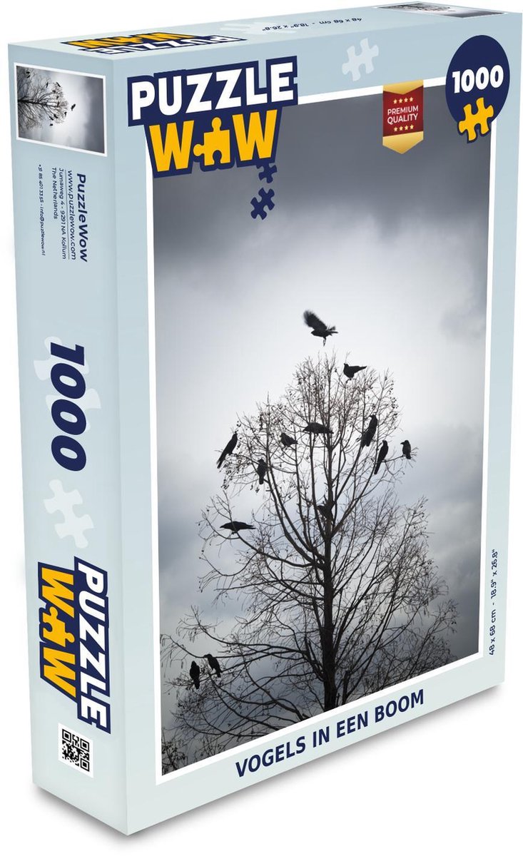 Puzzel 1000 stukjes volwassenen Vogels in de boom 1000 stukjes - Vogels in een boom puzzel 1000 stukjes  - PuzzleWow heeft +100000 puzzels