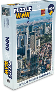 Puzzel 1000 stukjes volwassenen Istanbul  1000 stukjes - Uitzicht over de stad Istanbul puzzel 1000 stukjes PuzzleWow heeft +100000 puzzels