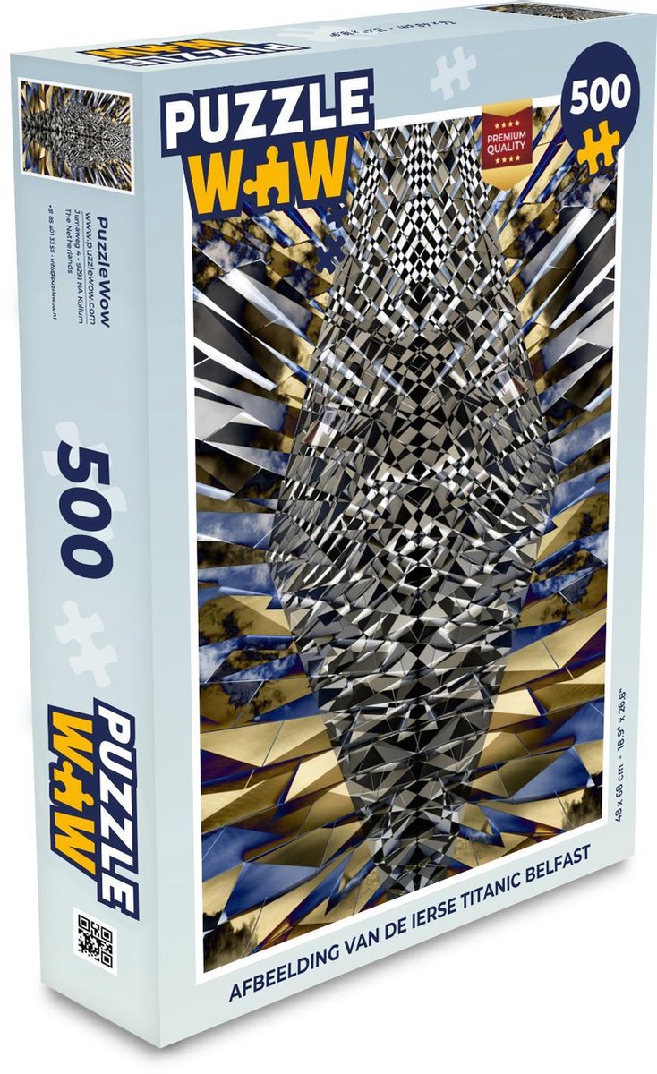 Puzzel 500 stukjes Titanic Belfast - Afbeelding van de Ierse Titanic Belfast  - PuzzleWow heeft +100000 puzzels