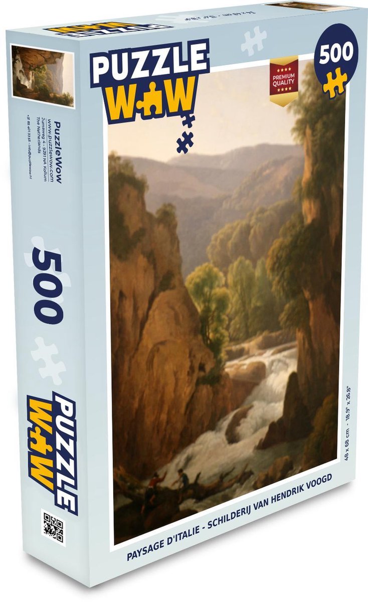 Puzzel Paysage d'Italie - Hendrik Voogd - Legpuzzel - Puzzel 500 stukjes