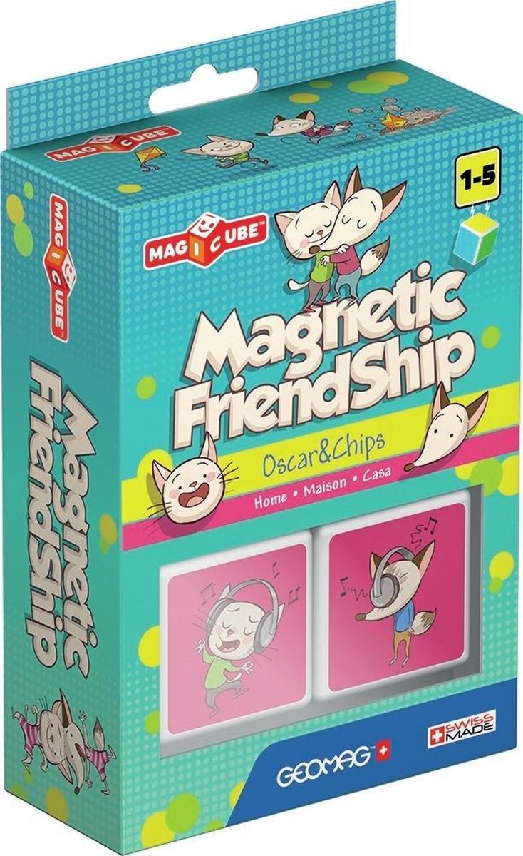 Geomag MagiCube Magnetic Friendship Home Oscar&Chips - 2 delig