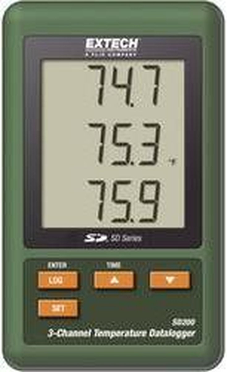 Extech SD200 Temperatuur datalogger Te meten grootheid: Temperatuur -100 tot 1300 °C