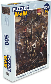 Puzzel 500 stukjes Salvador Dali 3 - Resurrection of the Flesh - Schilderij van Salvador Dali puzzel 500 stukjes  - PuzzleWow heeft +100000 puzzels