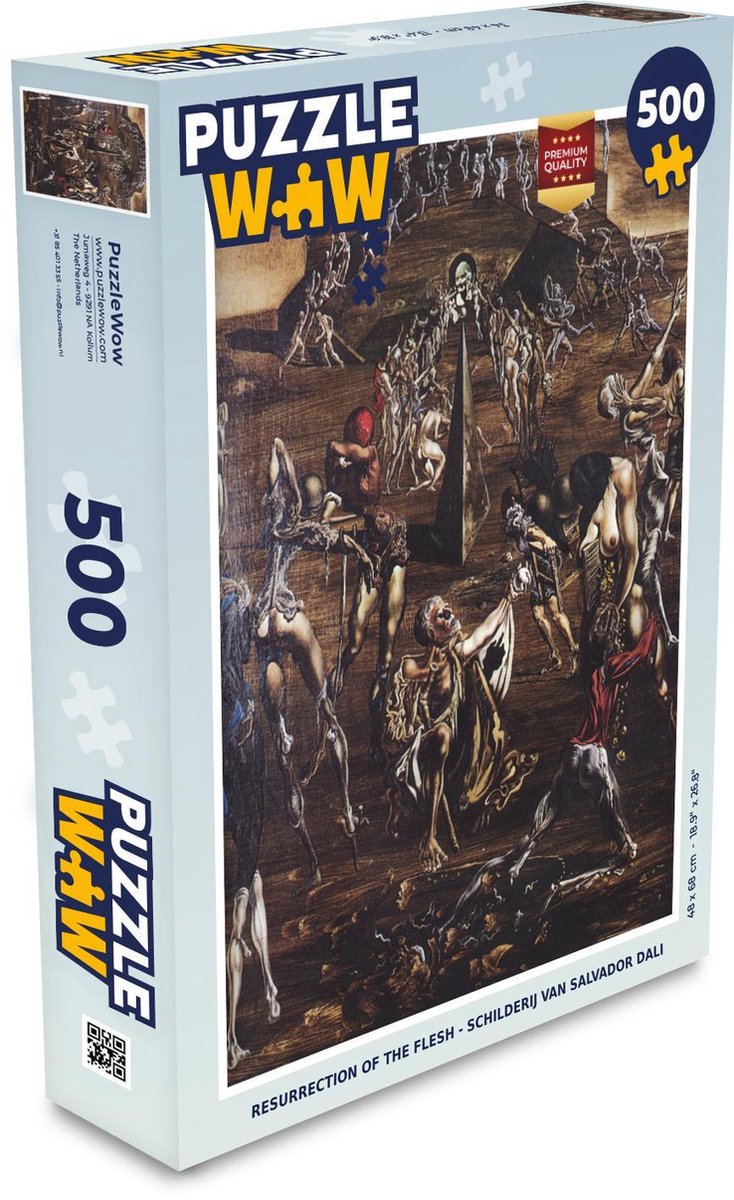 Puzzel 500 stukjes Salvador Dali 3 - Resurrection of the Flesh - Schilderij van Salvador Dali puzzel 500 stukjes  - PuzzleWow heeft +100000 puzzels