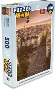 Puzzel 500 stukjes Centre Georges Pompidou - Luchtfoto in Parijs bij het Centre Georges Pompidou  - PuzzleWow heeft +100000 puzzels