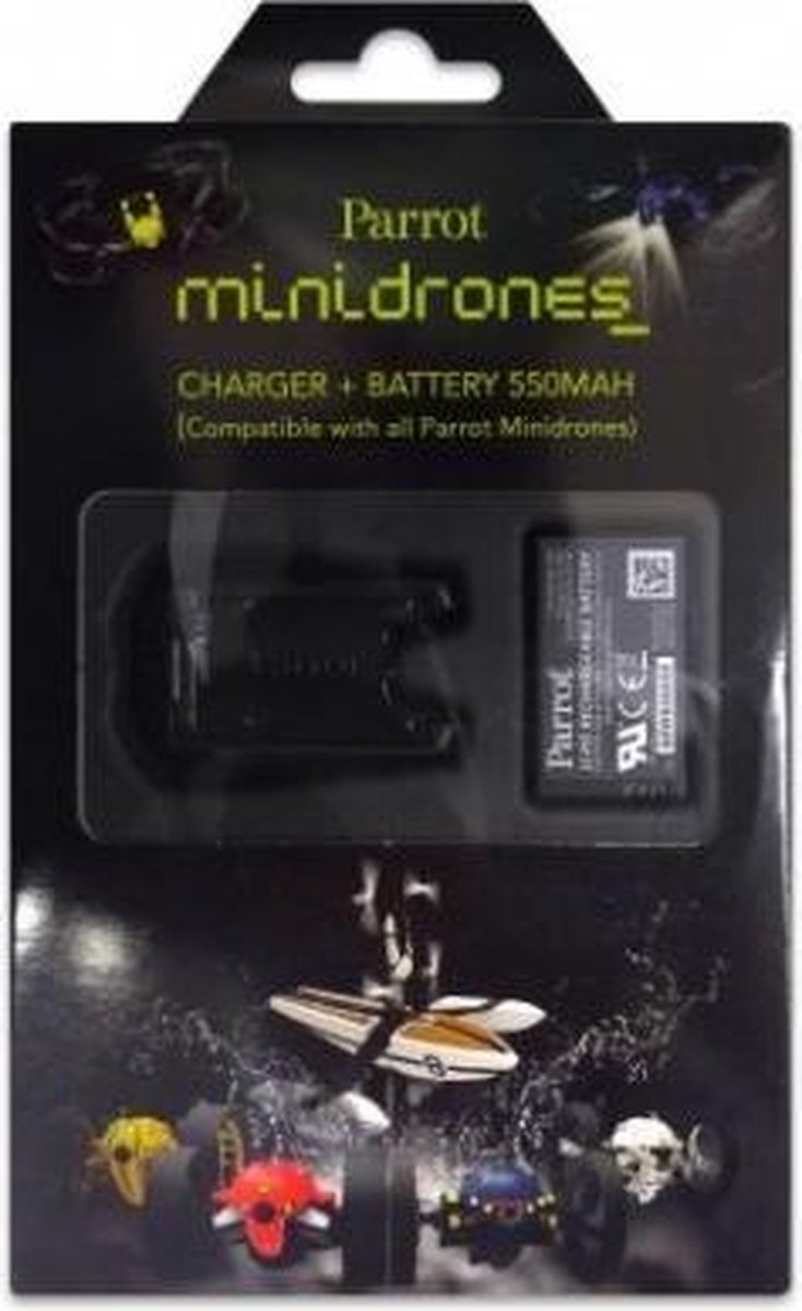 Parrot Mini Drones - Charger + Battery + USB Cable