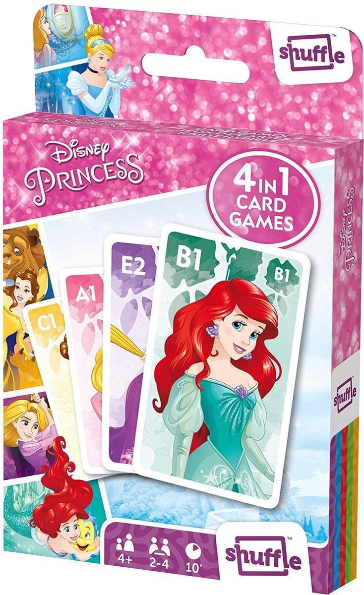 Disney Princess - 4in1 - Speelkaarten (Kwartet