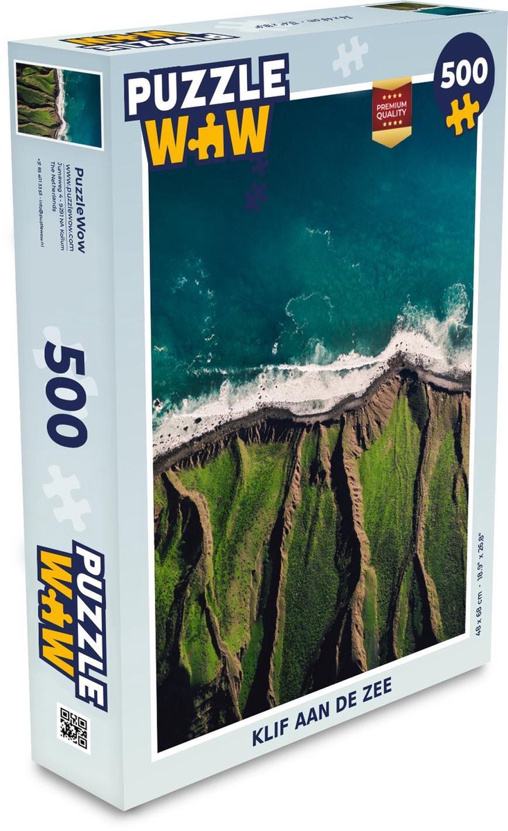 Puzzel - 500 stukjes - Klif aan de zee