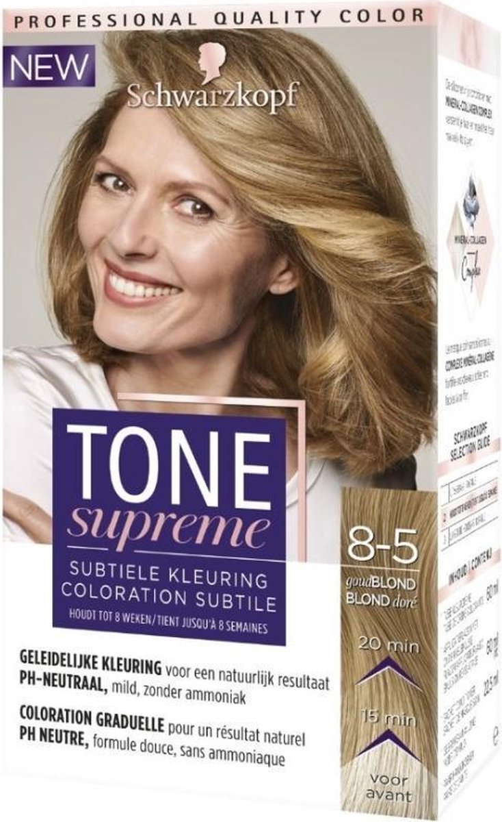 Schwarzkopf Tone Supreme 8-5 Goudblond 1x