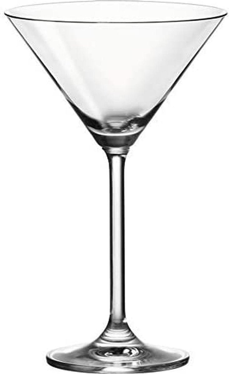 Gutos Martini glazen - Cocktailglazen met voet - Martini glas - 270 ml - 6 stuks - Set Cocktail Glazen - Martini glazen - Vaatwasser bestendig