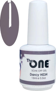 The One Pro - Gellak 15ml - kleur Darcy Grijs H034
