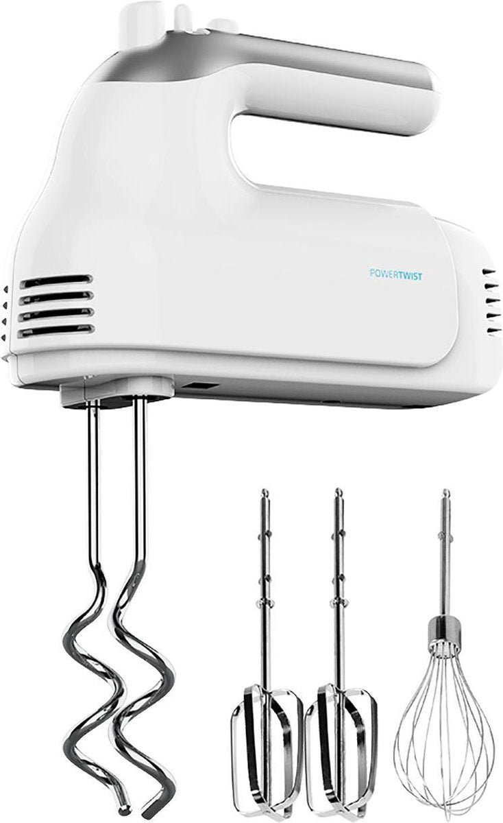 Cecotec Handmixer 500W - Mixer elektrisch met 5 snelheden en turbo - Keukenmachine - RVS accessoires