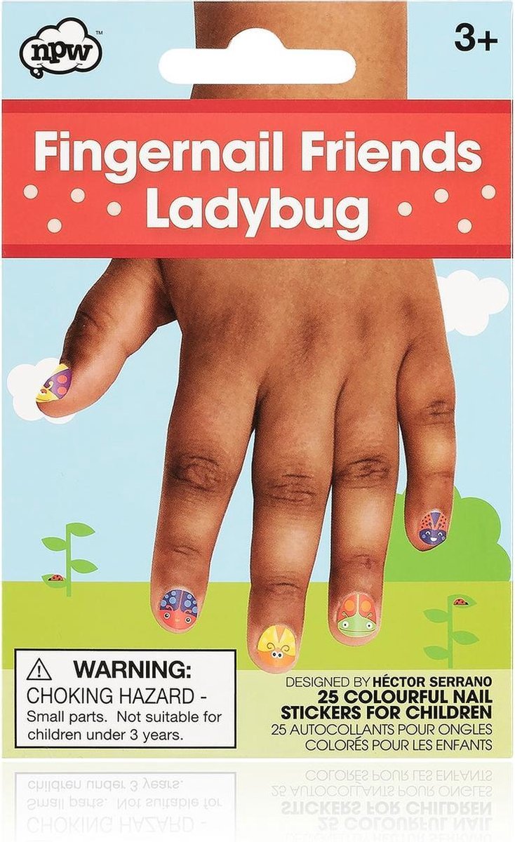 Kinder nagelstickers lieveheersbeestjes