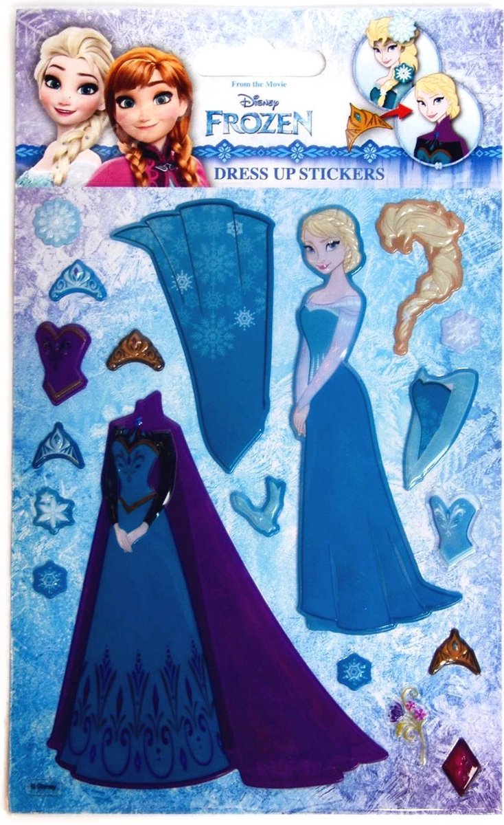 Slammer Frozen Aankleedstickers 19 Stuks