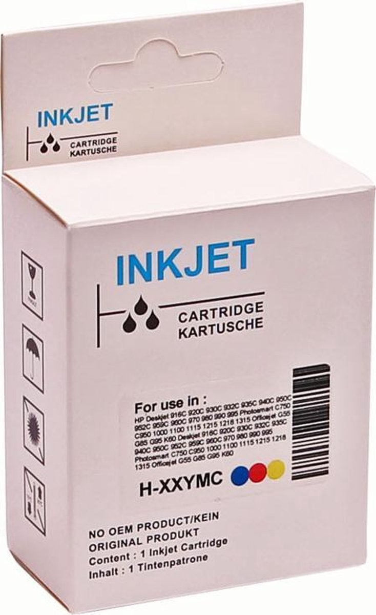 inkt cartridge voor Lexmark 43Xl kleur wit Label|Toners-en-inkt
