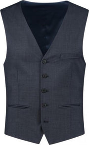 GENTS |  Gilet Heren | Wol |  Wol blauw 0007 Maat 110