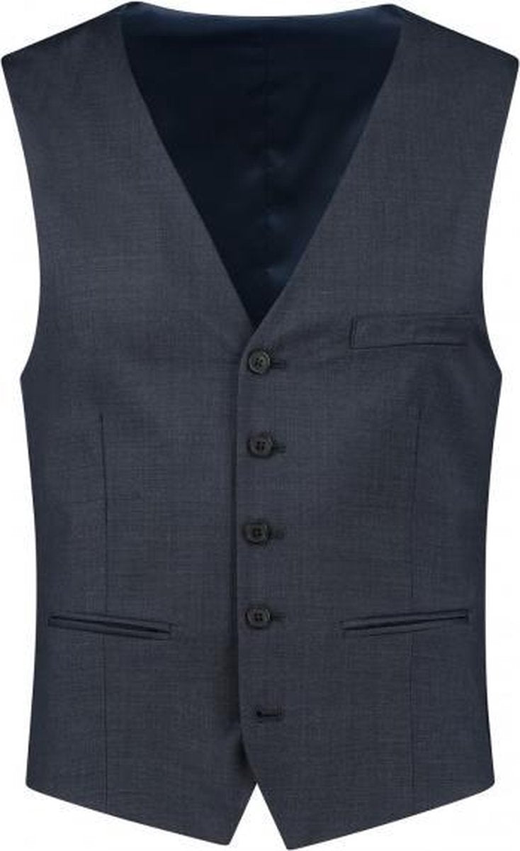 GENTS |  Gilet Heren | Wol |  Wol blauw 0007 Maat 110