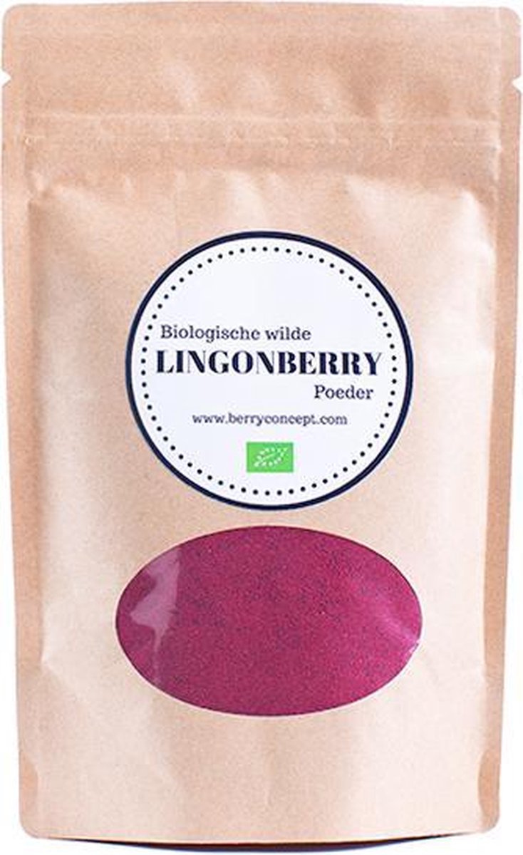 Biologische wilde lingonberry poeder 150 gram