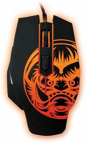 Gamemuis iggual IGG315804 LED Zwart Oranje