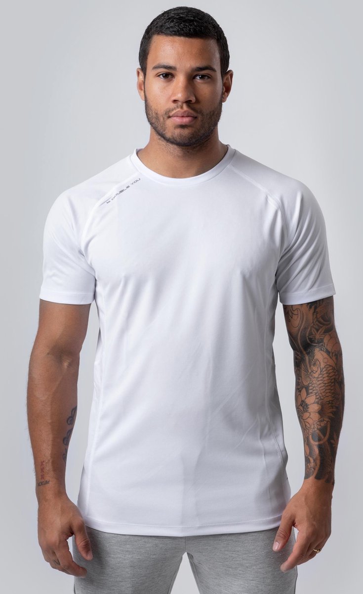 M Double You Technical Logo T-Shirt - Wit - XL