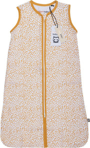 Briljant Baby - Zomnerslaapzak - Hydrofiel - Minimal White - Ochre - Maat 70 - 0/6 maanden