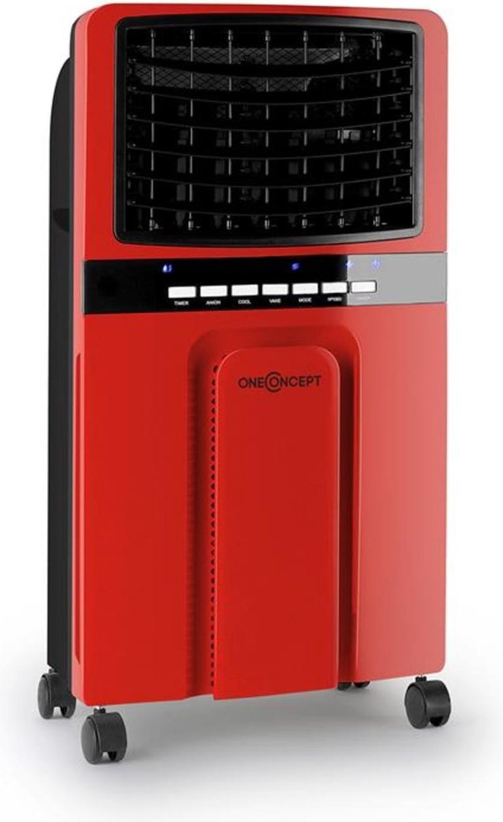 oneConcept Baltic ventilator luchtkoeler luchtbevochtiger - 6 liter - 3 snelheden - 360 m³/h - timer - afstandsbediening - 64 dB