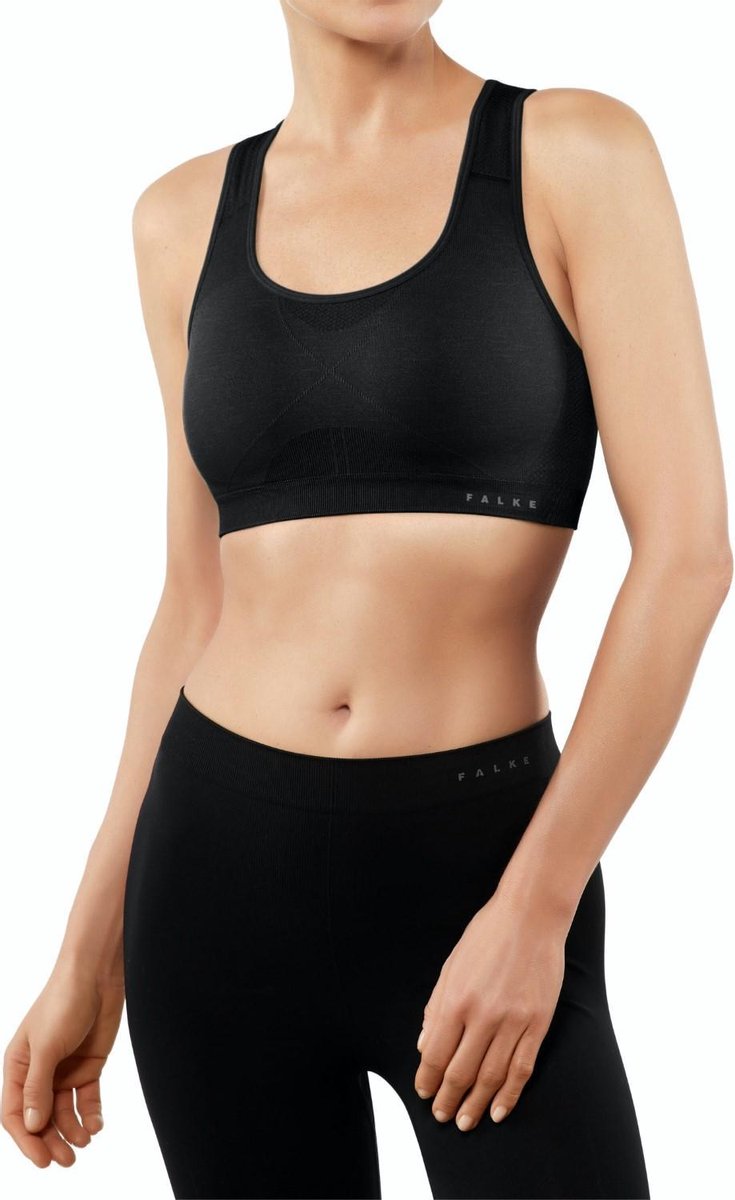 FALKE Madison Bratop met Pads 37465 - Zwart 3000 black Dames - XS