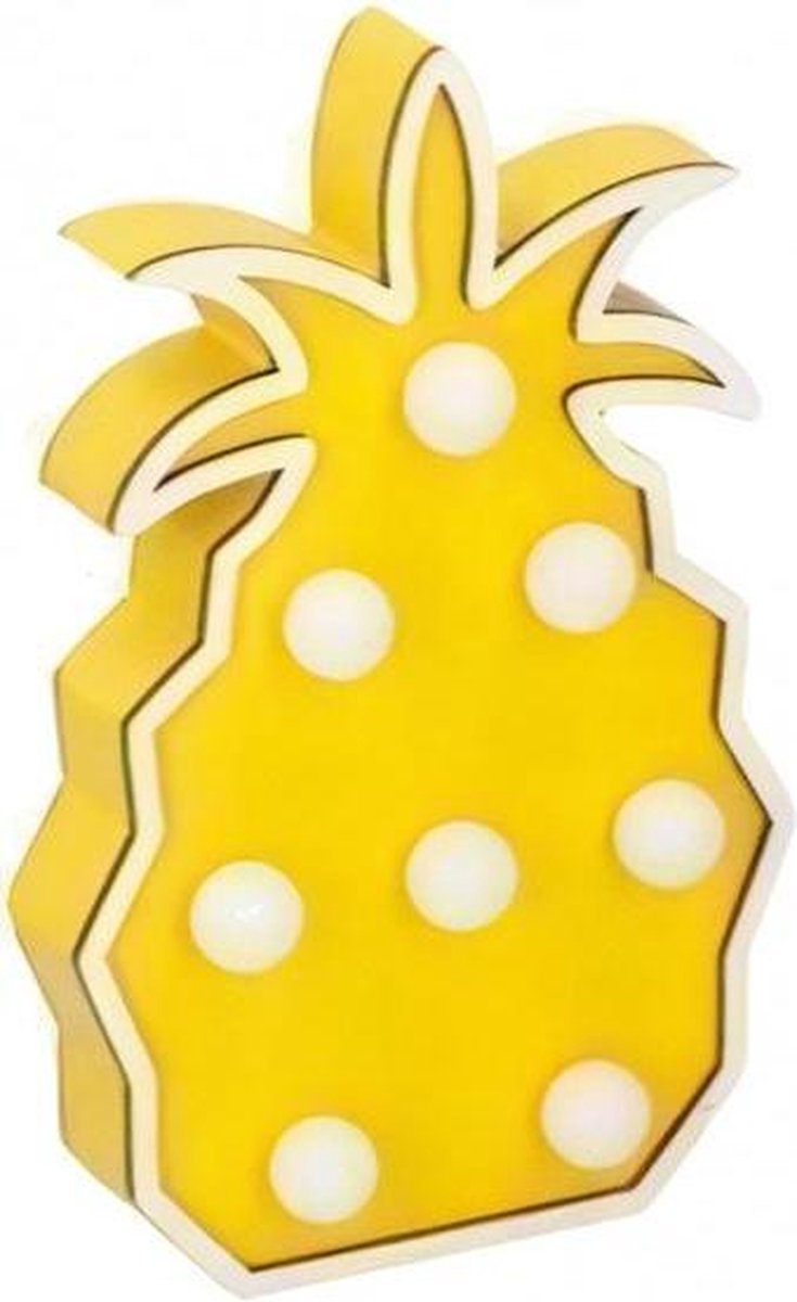 Arti Casa Decoratieverlichting Ananas Led 24 Cm Hout