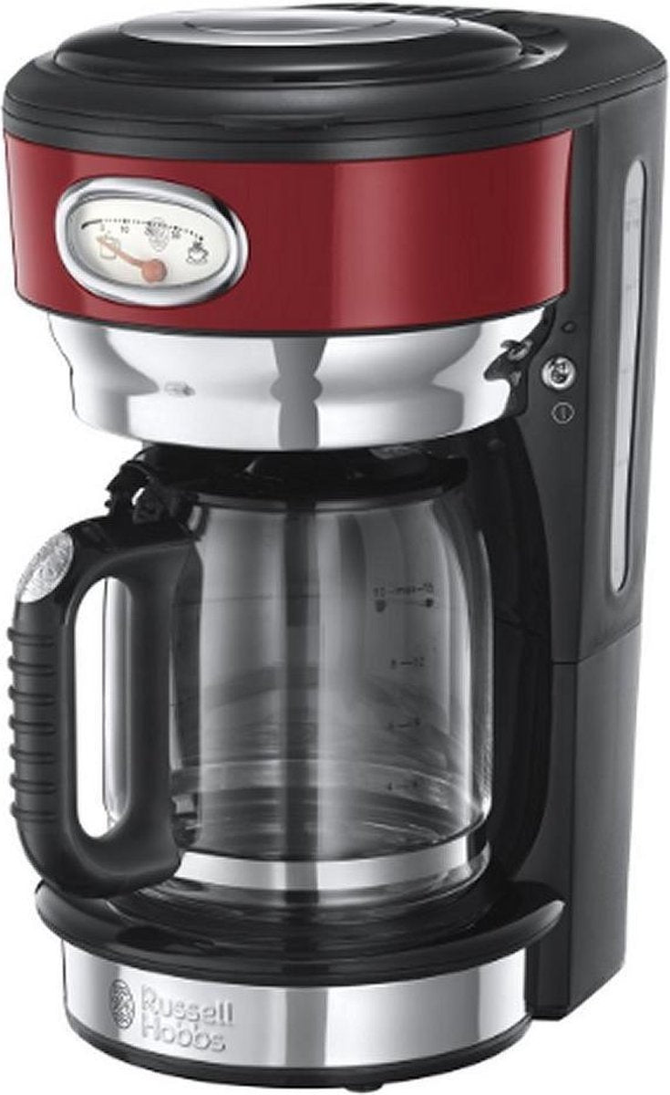 Russell Hobbs Retro - Groot Koffiezetapparaat - Ribbon Red