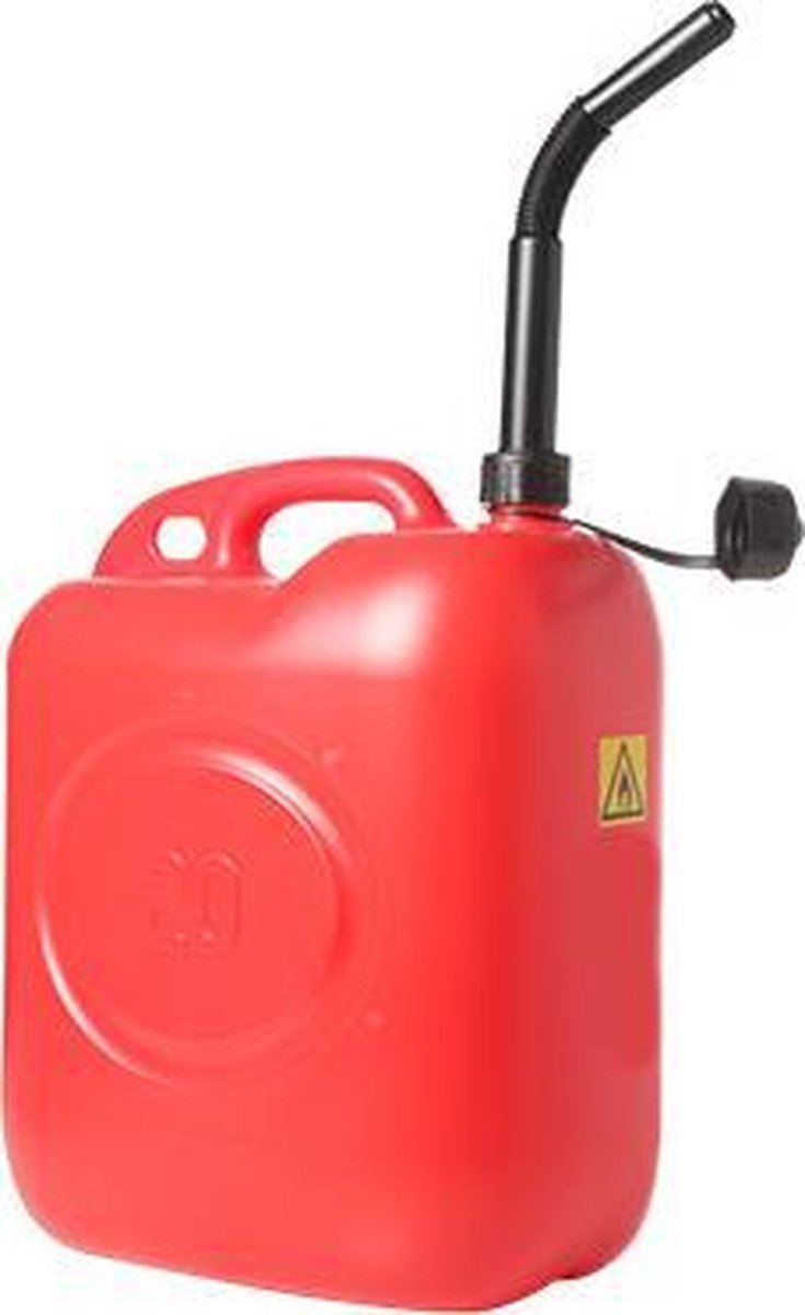 Jerrycan voor Brandstof - Rood - 20l - Met schenktuit